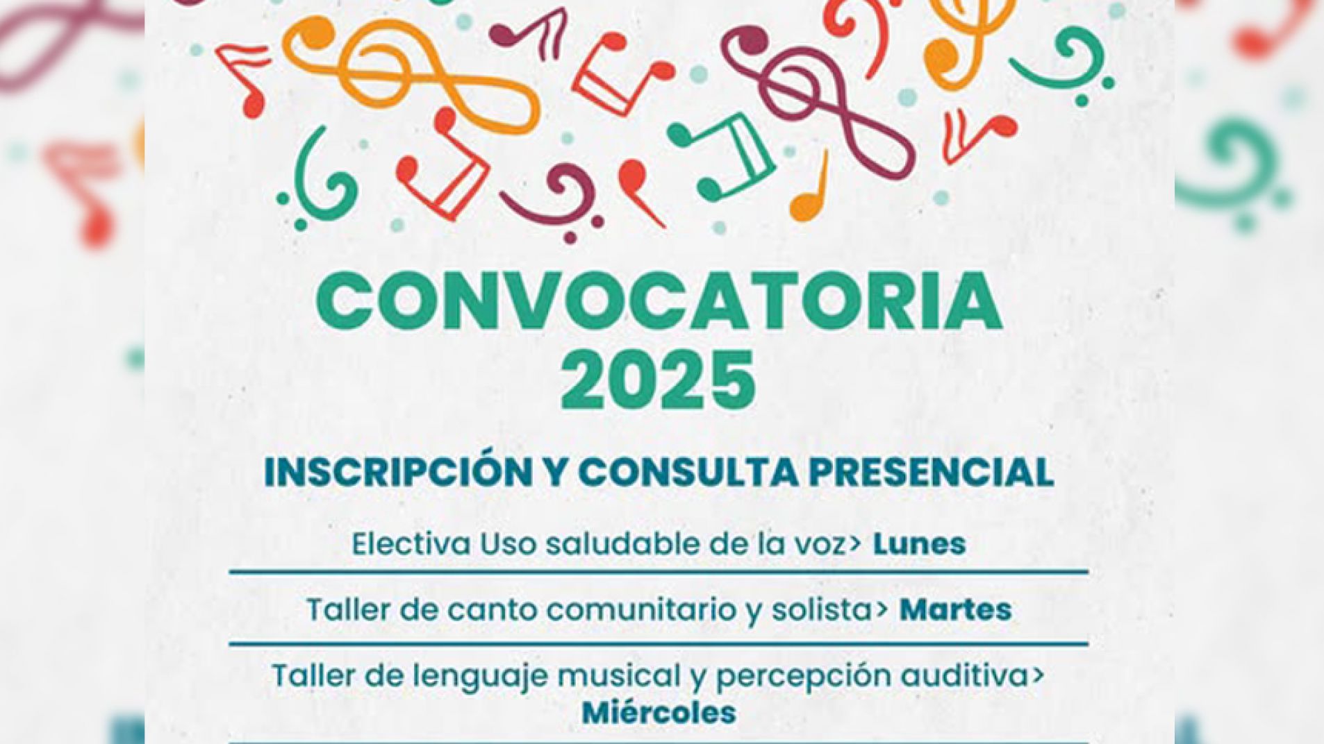 Convocatoria 2025 para el Coro de la FCAI
